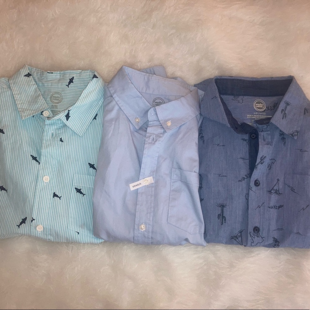 NWT L/XL 3 Wonder Nation Shirts